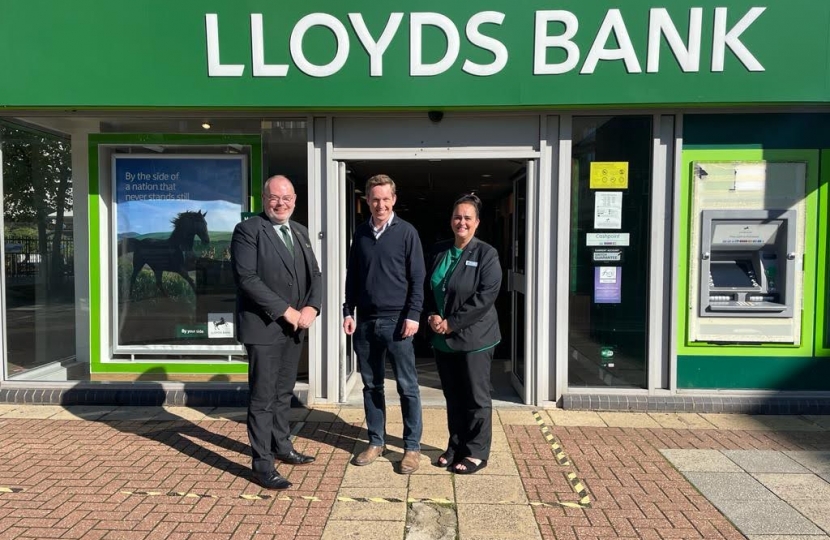 Visit to Lloyds Bank in Corby