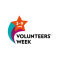 Volunteers' Week 2024 logo, which features a multi-coloured shooting star, on a plain background. It reads, '3-9 June. Volunteers' Week.'